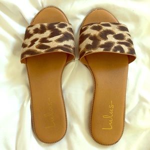 Cheetah print sandals from Lulus